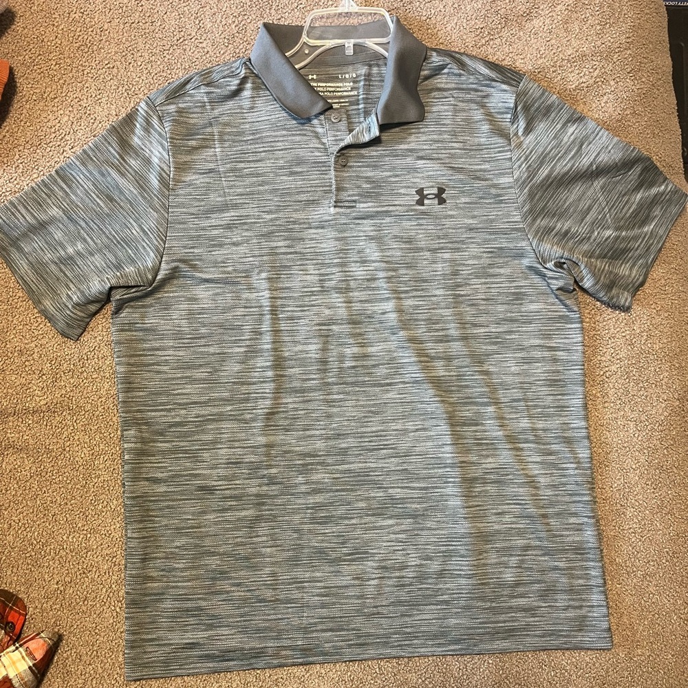 Under Armour Men's Gray Polo Shirt
